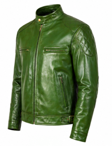 Distressed Leather Jacket