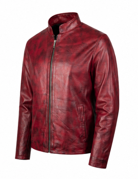 Distressed Leather Jacket ASK