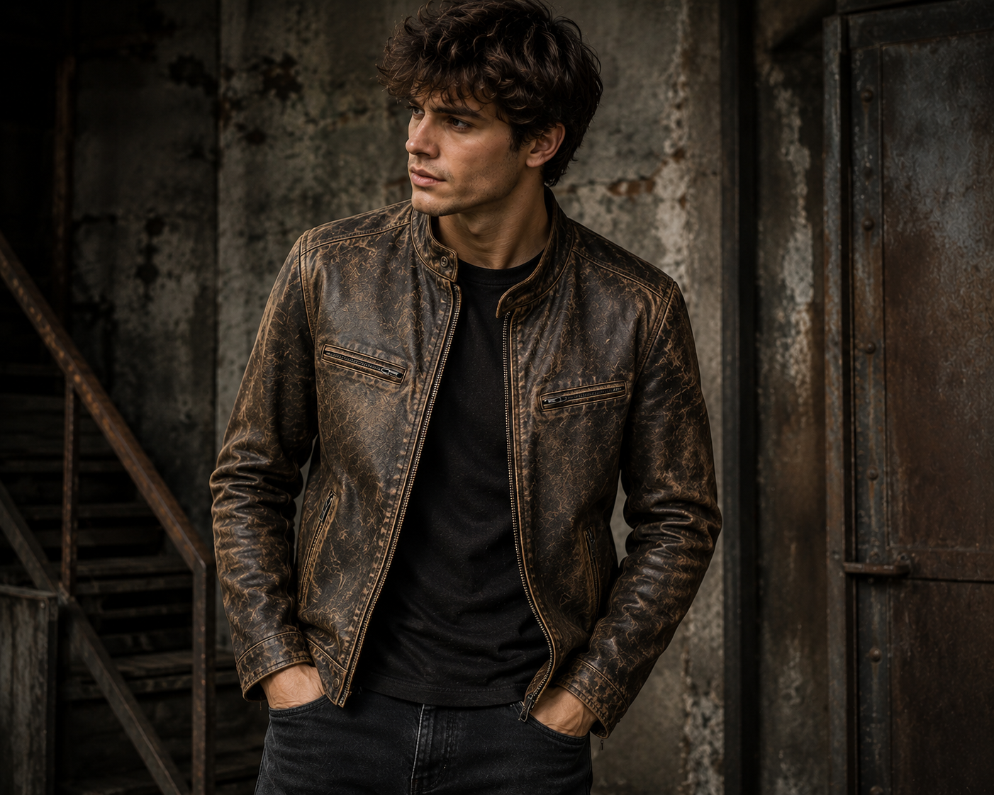 Distressed Leather Jackets