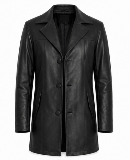 Black Leather Coat