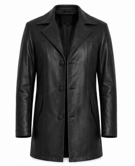 Black Leather Coat