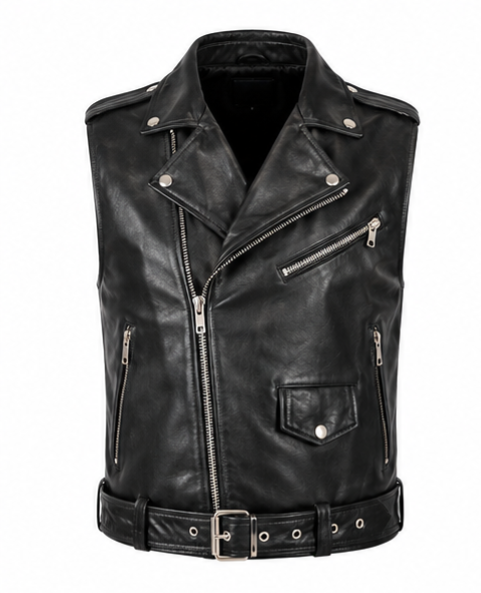 Biker Leather Vest