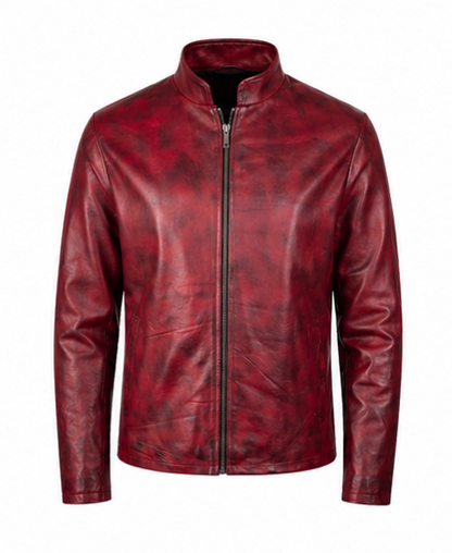Distressed Leather Jacket  ASK