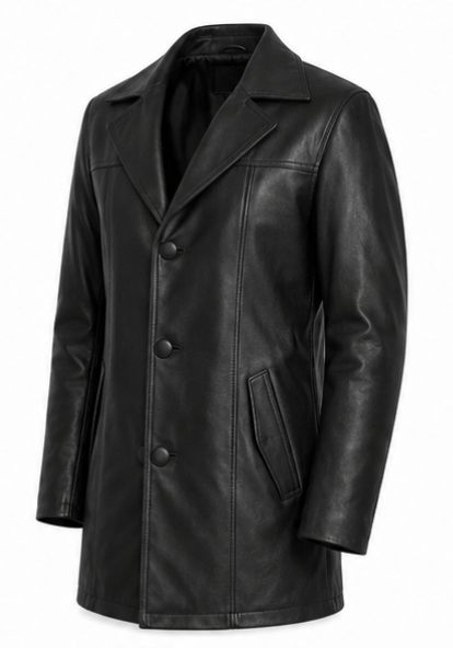 Black Leather Coat