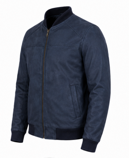 Suede Bomber Jacket