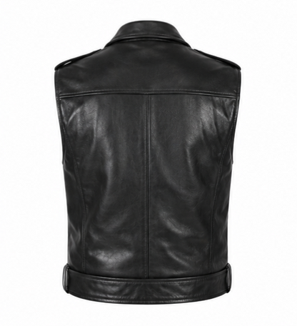 Biker Leather Vest