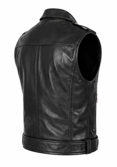 Biker Leather Vest