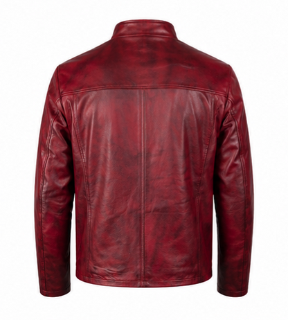 Distressed Leather Jacket  ASK