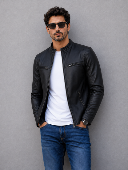 Iconic Leather Jacket - Black