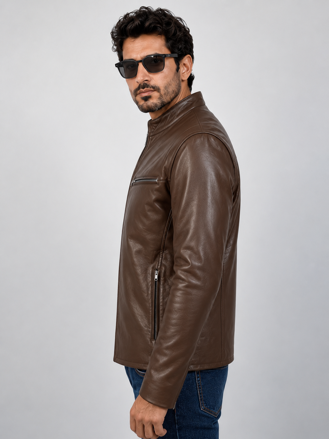 Iconic Leather Jacket - Chocolate