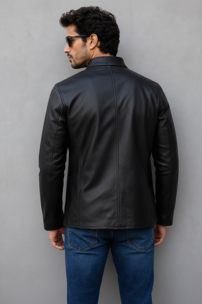 Iconic Leather Jacket - Black