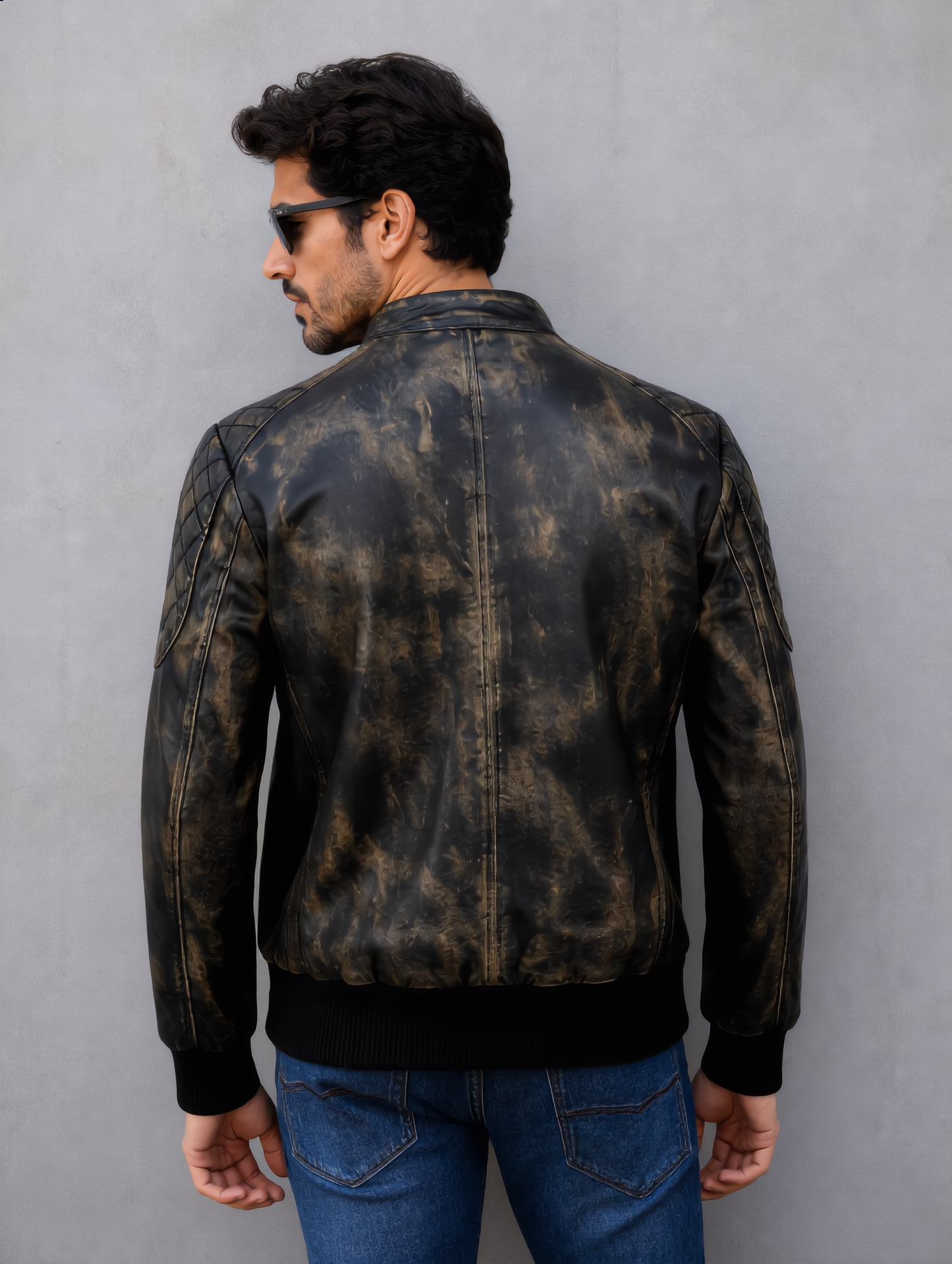 Vintage Iconic Leather Jacket - Black